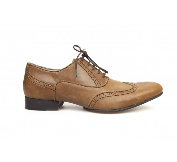 Wingtip Cognac Oxford